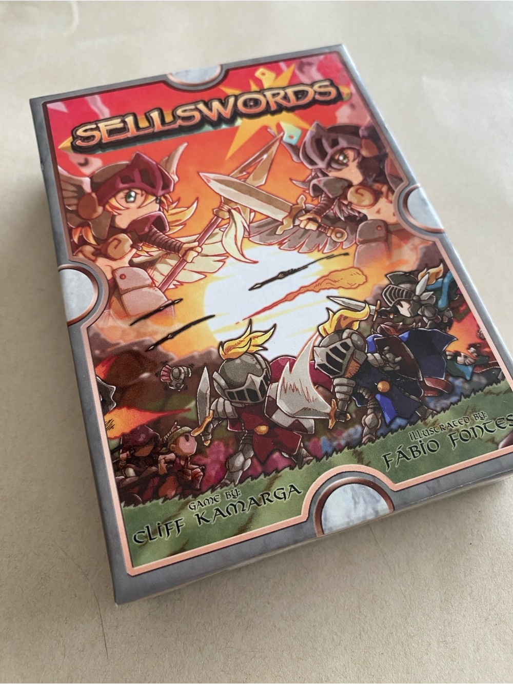 Sellswords card game by Level 99 Games.  Complete and ready for game night